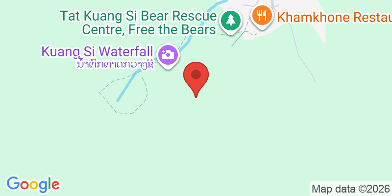 クアンシーの滝の地図