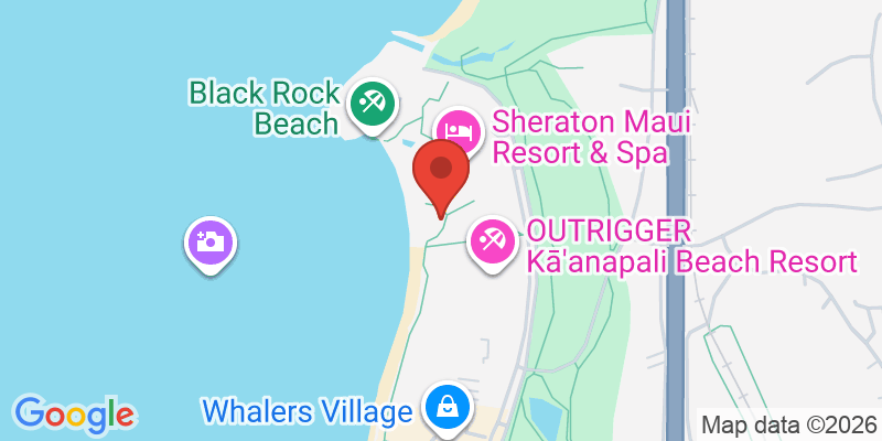 カアナパリ・ビーチの地図