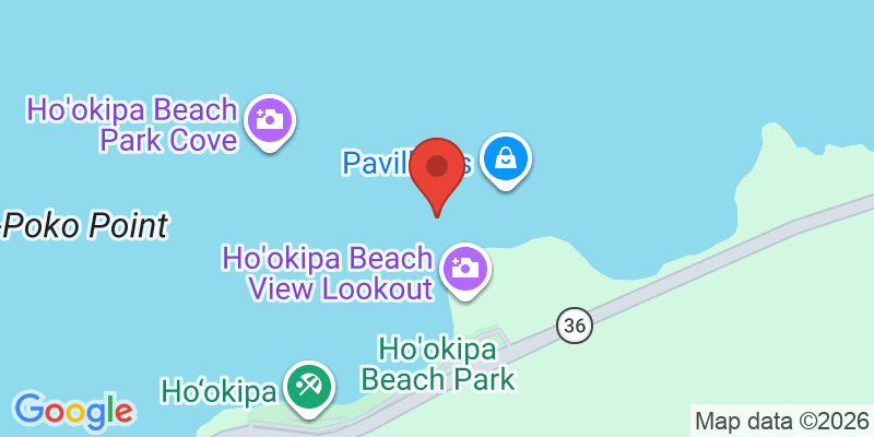 ホオキパ・ビーチパークの地図