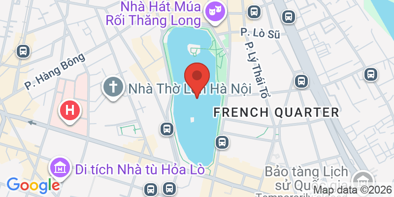 ホアンキエム湖の地図