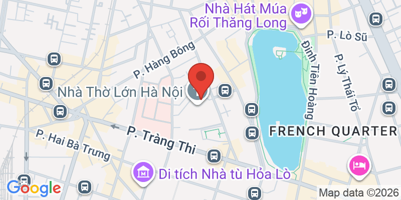 ハノイ大教会（セントジョセフ大聖堂）の地図