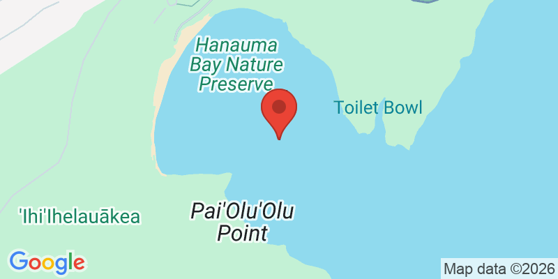 ハナウマ湾の地図