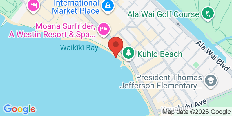 カラカウア通りの地図