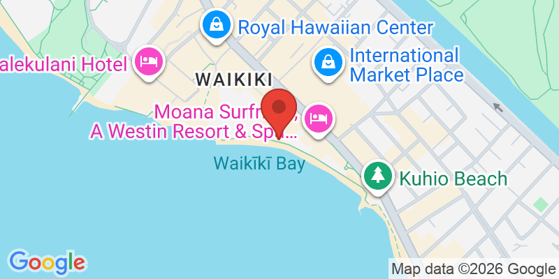 ワイキキビーチの地図