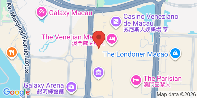 コタイストリップ（ベネチアンマカオ）の地図