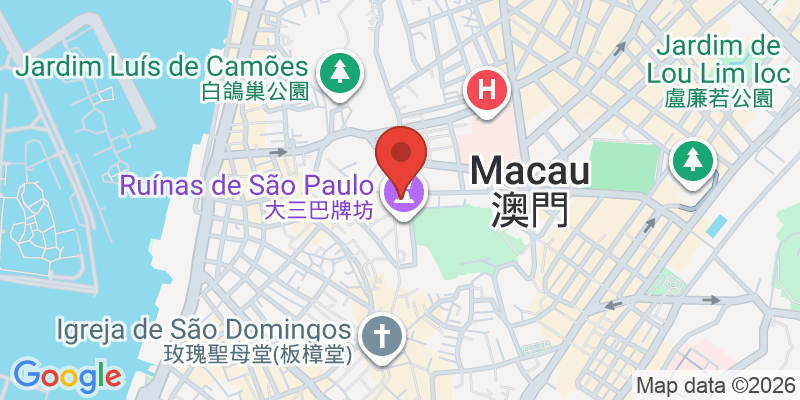 聖ポール天主堂跡の地図