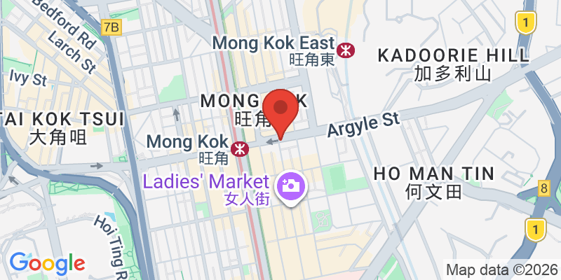 女人街（旺角）の地図