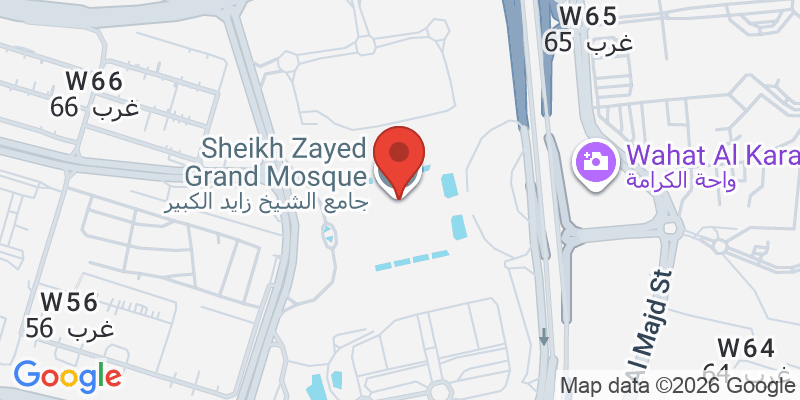 シェイク・ザイード・グランド・モスクの地図