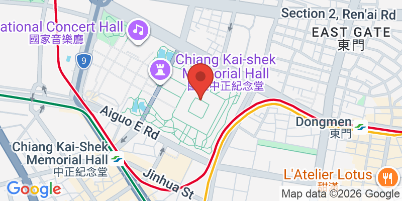 中正紀念堂の地図