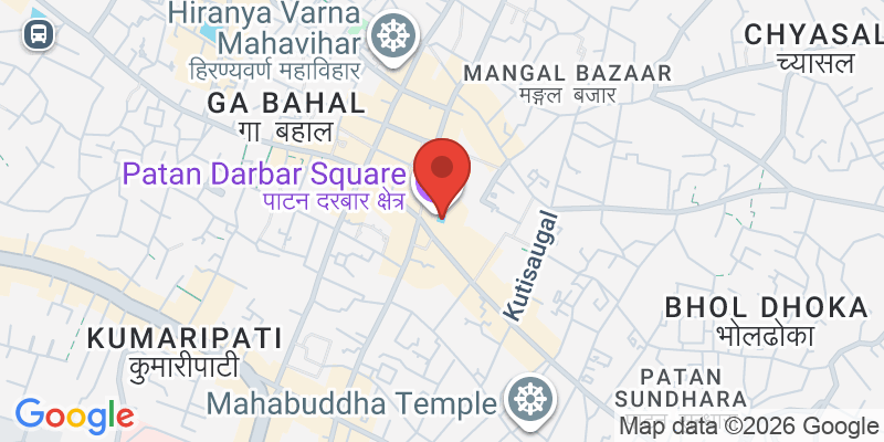 パタン・ダルバール広場の地図