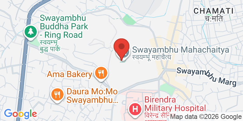 スワヤンブナート（モンキーテンプル）の地図