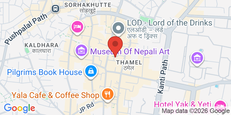 タメル地区の地図