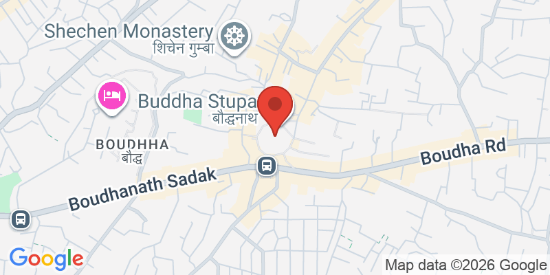 ボダナートの地図