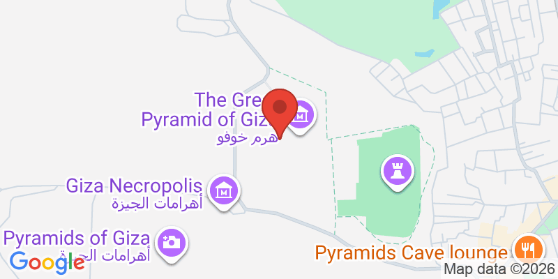 ギザの大ピラミッドの地図