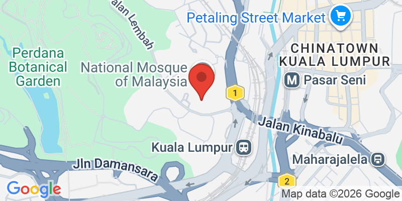 国立モスク（マスジッド・ネガラ）の地図