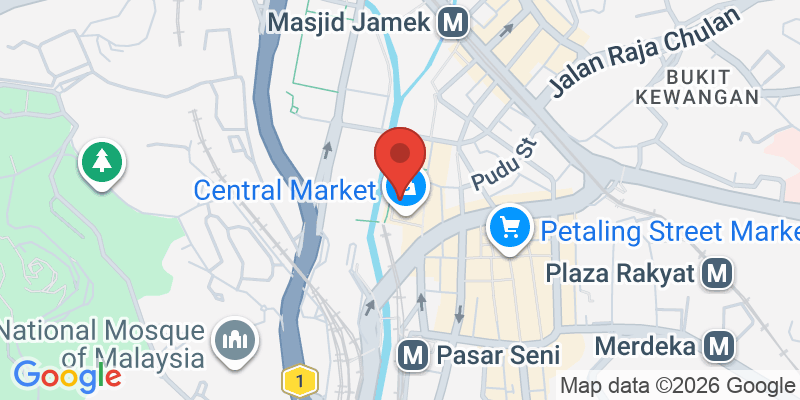 セントラルマーケットの地図