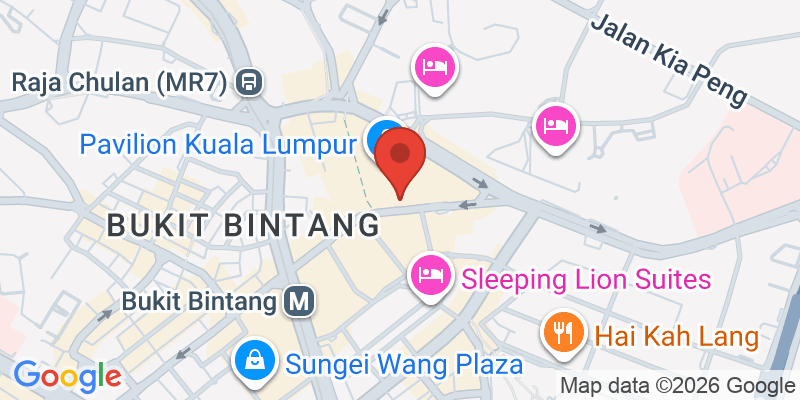 ブキッ・ビンタン通りの地図