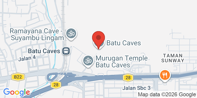 バトゥ洞窟の地図