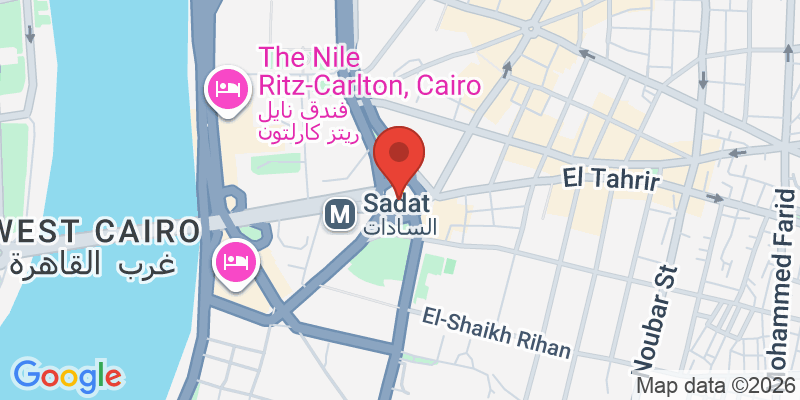 ナイル川ディナークルーズの地図