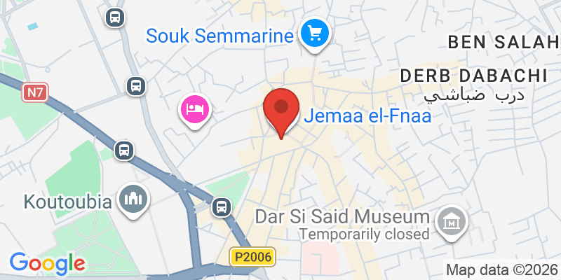 ジャマ・エル・フナ広場の地図