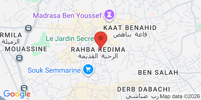 メディナのスークの地図