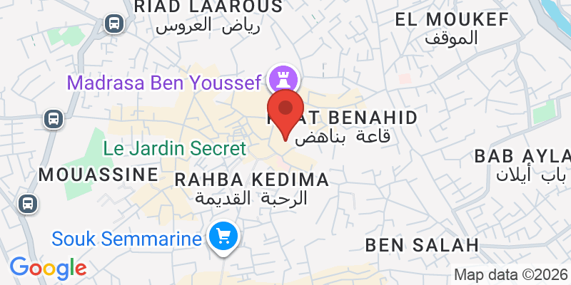 マラケシュ博物館の地図