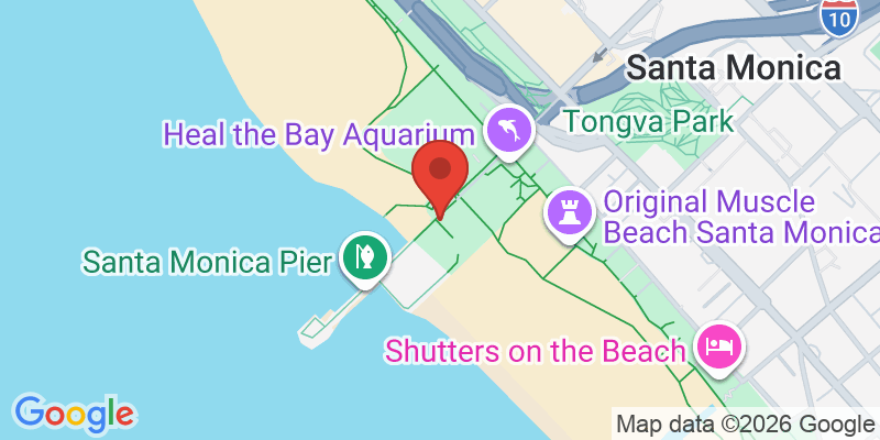 サンタモニカピア&ビーチの地図