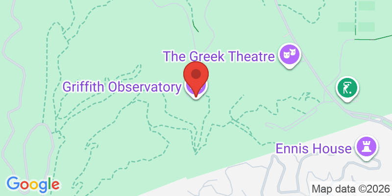 ハリウッドサイン展望ポイントの地図