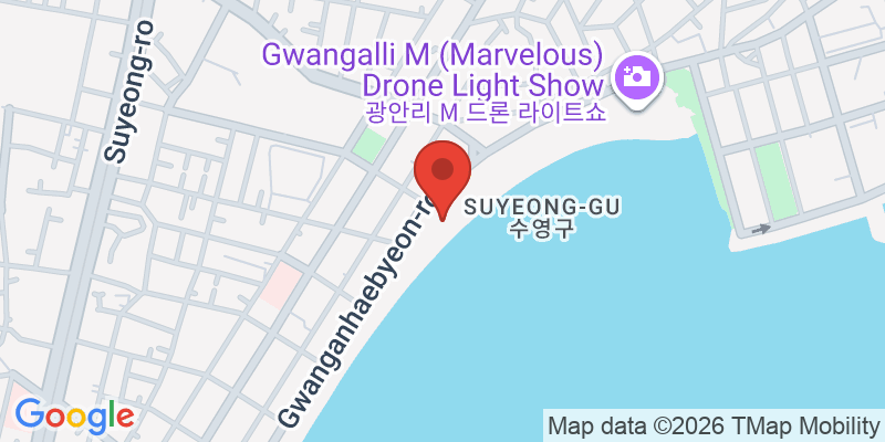 広安里ビーチの地図