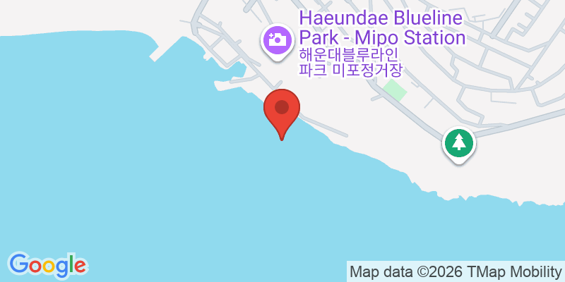 海雲台海辺列車の地図