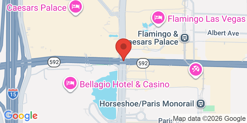 ストリップ夜景散策の地図