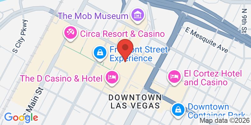 フリーモントストリート・エクスペリエンスの地図