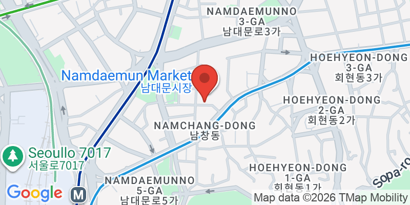 南大門市場の地図