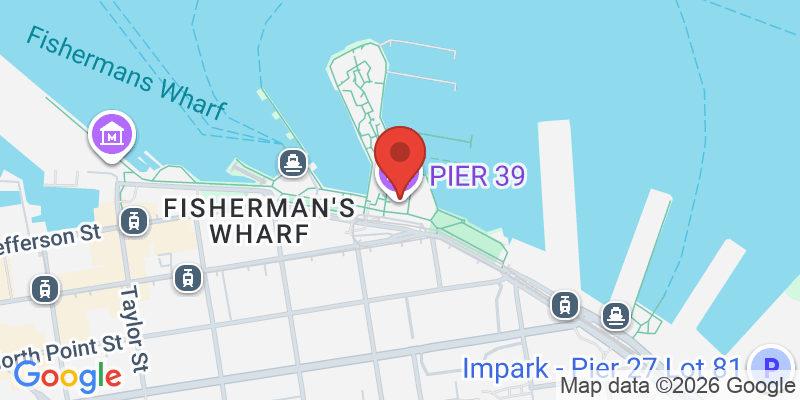 ピア39&アシカの地図