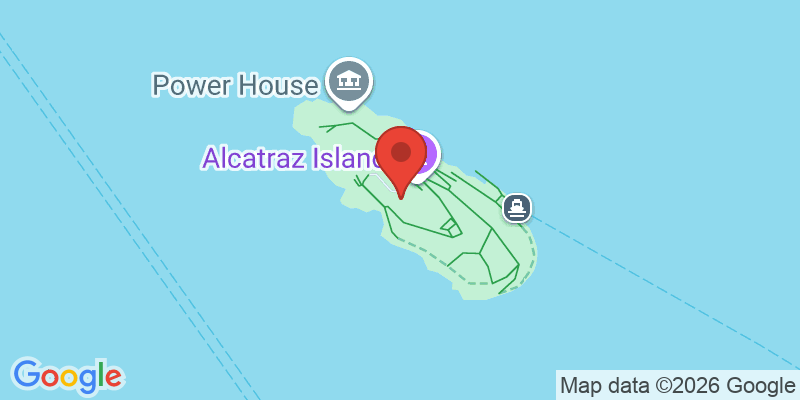 アルカトラズ島の地図