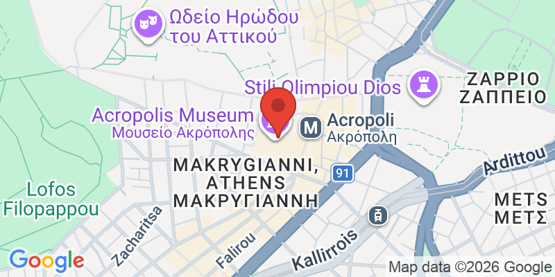 アクロポリス博物館の地図