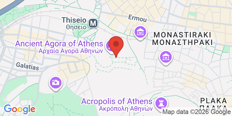 古代アゴラの地図