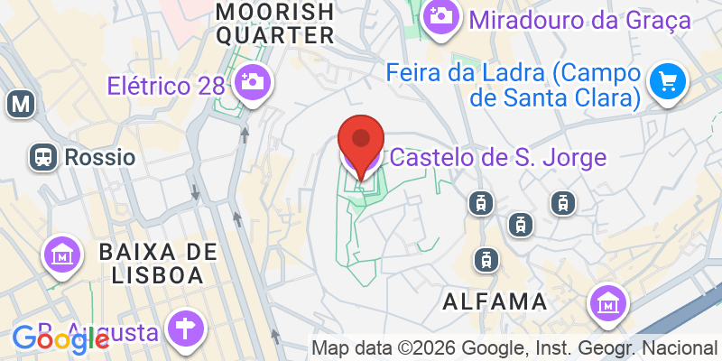 サン・ジョルジェ城の地図