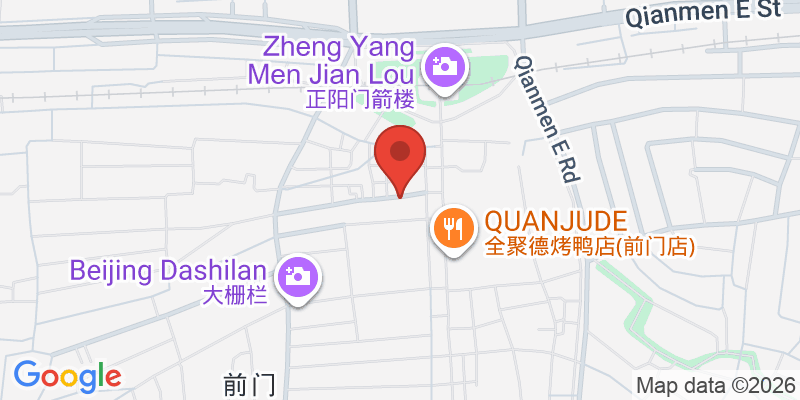 前門大街・大柵欄の地図