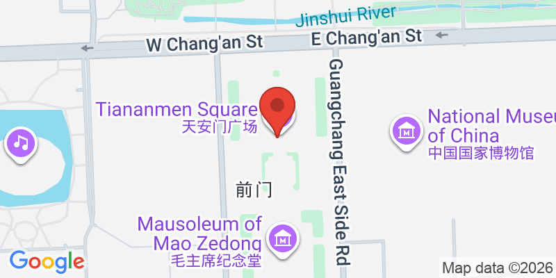 天安門広場の地図