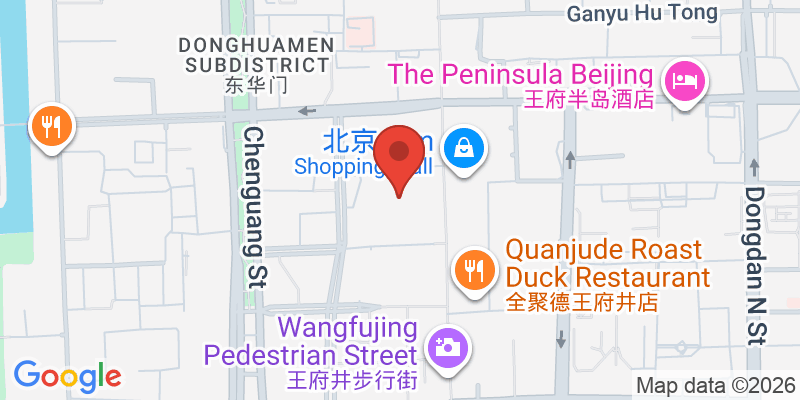 王府井大街の地図