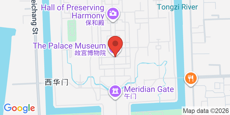 故宮（紫禁城）の地図