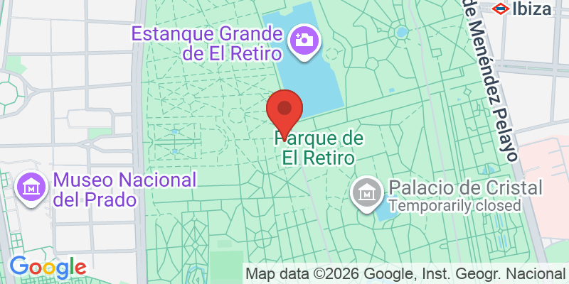 レティーロ公園の地図