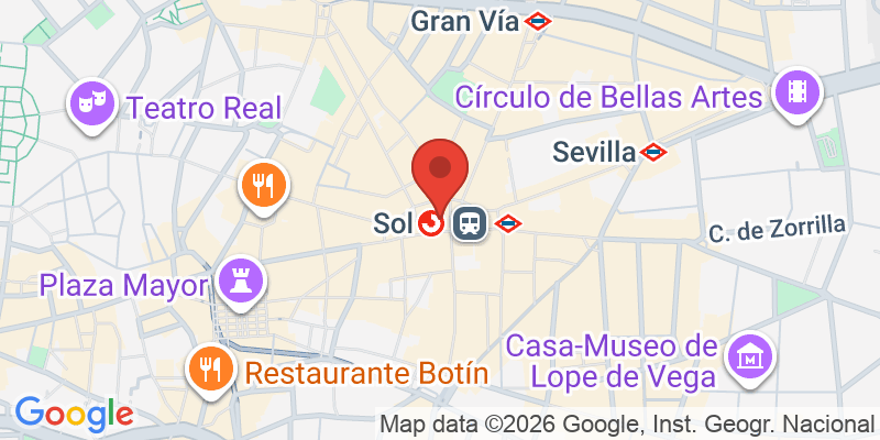 プエルタ・デル・ソルの地図