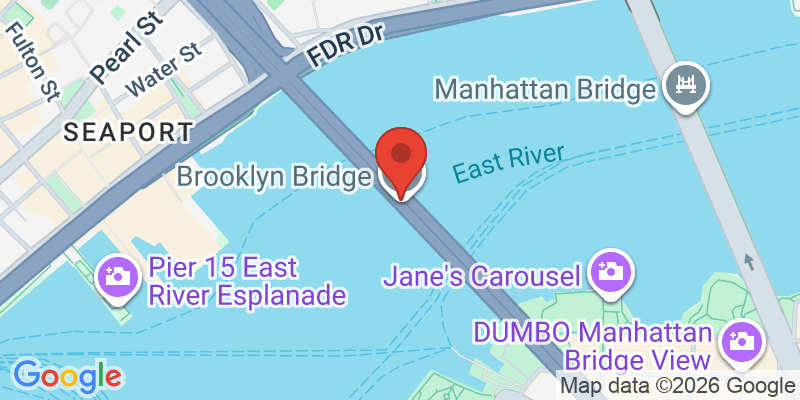 ブルックリンブリッジの地図