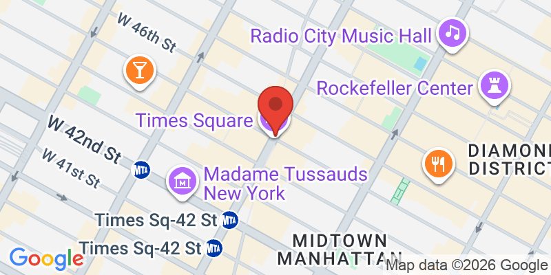タイムズスクエアの地図