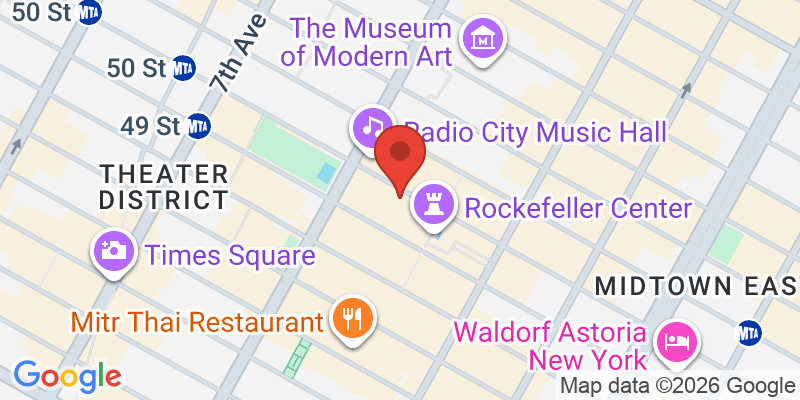 トップ・オブ・ザ・ロック展望台の地図