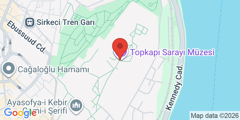 トプカプ宮殿の地図