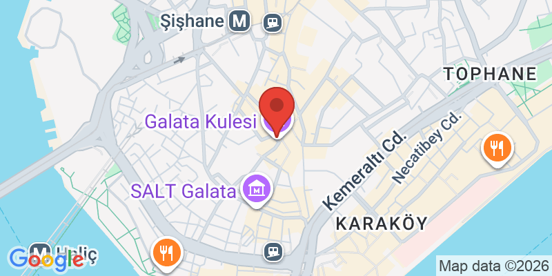 ガラタ塔の地図