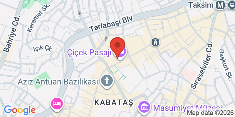 イスティクラル通りの地図